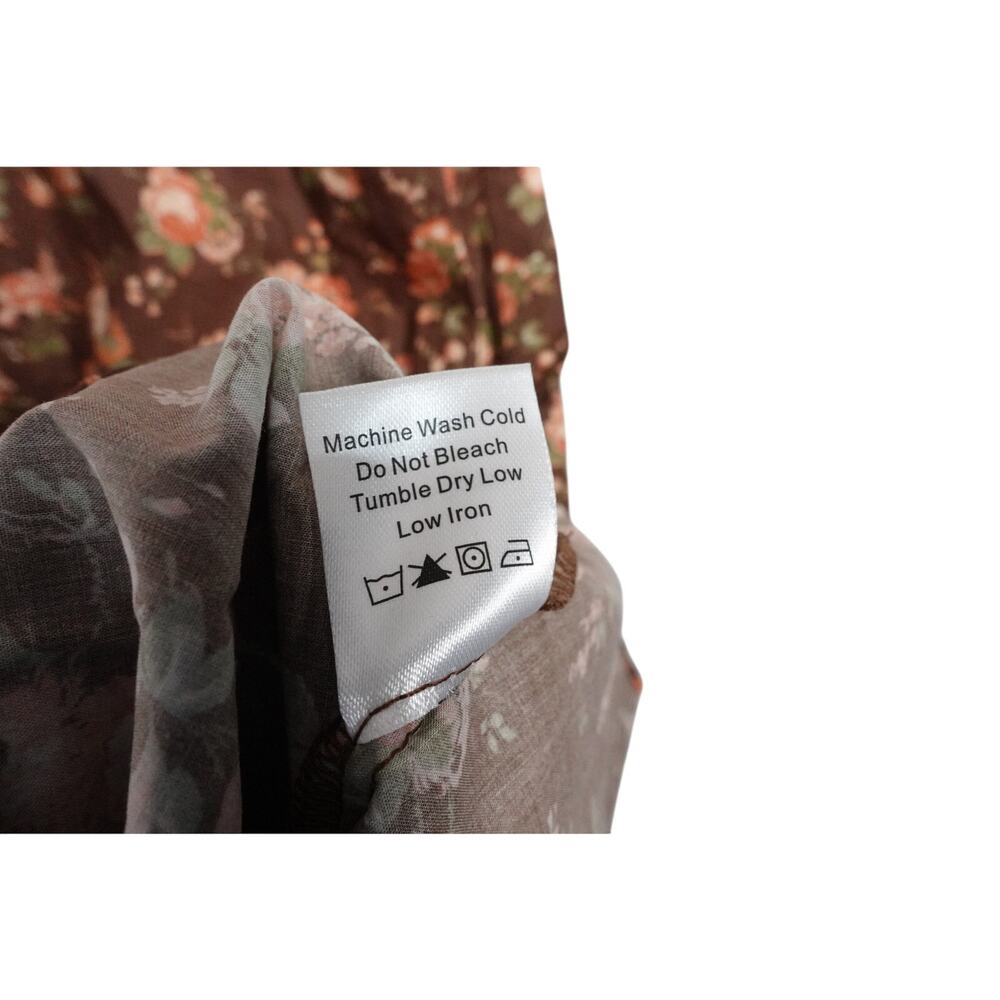 NWOT Tuckernuck Brown Floral Midi Dress x Shea McGee - Picture 11 of 12